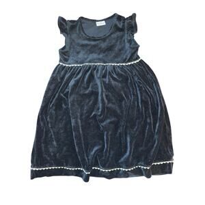 HANNA ANDERSSON black velvet dress size 10